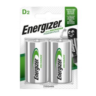 Akumulatorki Energizer Accu Recharge Power Plus D HR20 1,2V, pojemność 2500mAh 2 sztuki
