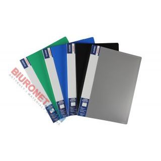 Album ofertowy Biurfol A4, 20 koszulek, okładka ze sztywnego PP szary