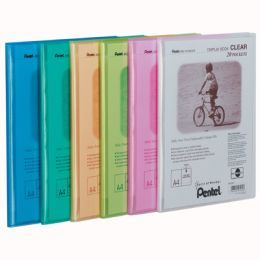 Album ofertowy Pentel Recycology Clear DCF243 A4, 30 koszulek, okładka przezroczysta przezroczysty