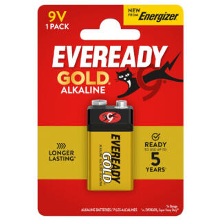 Bateria blokowa Eveready GOLD Alkaline from Energizer E 6LR61 9V, alkaliczna 1 sztuka