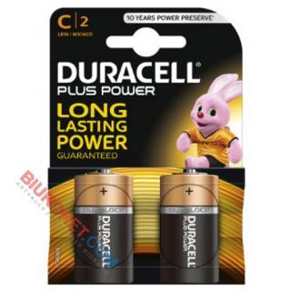 Baterie Duracell Basic C LR14 1,5V, średnie paluszki alkaliczne 2 sztuki