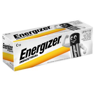 Baterie Energizer Industrial C LR14 1,5V, średnie paluszki alkaliczne 12 sztuk