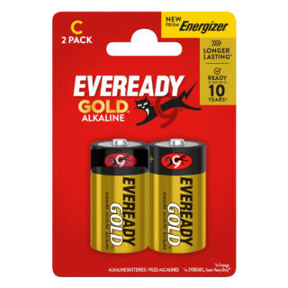 Baterie Eveready GOLD Alkaline from Energizer C LR14 1,5V, średnie paluszki alkaliczne 2 sztuki