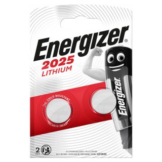 Baterie guzikowe Energizer Ultimate Lithium CR 2025, litowe, z ochronę przed dziećmi 2 sztuki