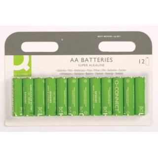 Baterie Q-Connect Super Alkaline AA LR06 1,5V, paluszki alkaliczne 12 sztuk