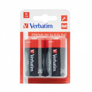 Baterie Verbatim Premium Alkaline D LR20 1,5V, grube paluszki alkaliczne 2 sztuki