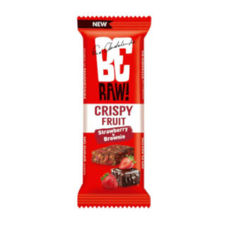 Baton BeRAW! Crispy Fruit Strawberry & Brownie 40 g 15 sztuk
