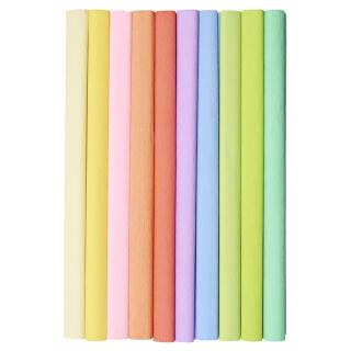 Bibuła marszczona pastelowy mix kolorów TOP 2000 Creatinio w rolce 10 sztuk 50 x 200 cm