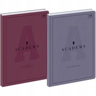 Brulion Interdruk Academy A4, zeszyt w kratkę, papier 90g, twarda oprawa, miks okładek 96 kartek