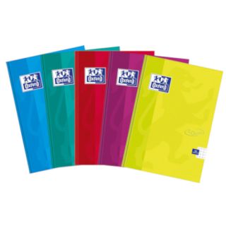 Brulion Oxford Touch A5, zeszyt w linie z marginesem, twarda oprawa, miks okładek 96 kartek