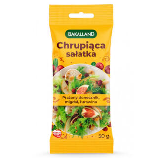Chrupiąca sałatka Bakalland, słonecznik, migdał, żurawina 50 g