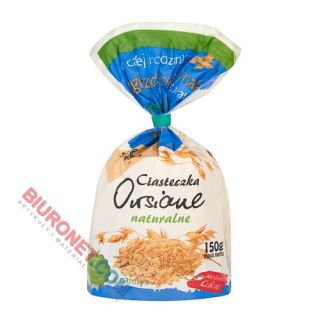 Ciasteczka owsiane naturalne bez cukru Ania, chrupiące talarki 150 g