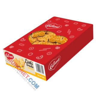 Ciastka Listki Kruche dr Gerard, maślane herbatniki z polewą kakaową 650 g