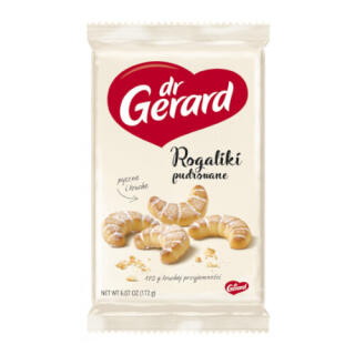 Ciastka Rogaliki Pudrowane dr Gerard, kruche posypane cukrem pudrem 172 g