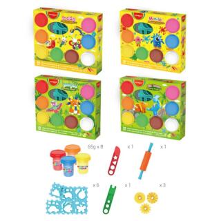Ciastolina zestaw z akcesoriami KEYROAD Modeling Dough Set 65 g, miks wzorów 8 kolorów