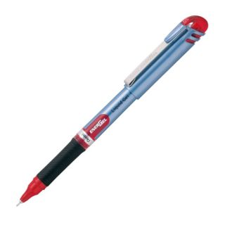 Cienkopis kulkowy z płynnym tuszem i skuwką Pentel EnerGel BLN15, końcówka 0,5 mm czerwony