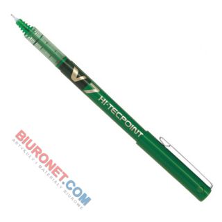 Cienkopis kulkowy ze skuwką Pilot V7 Hi-Tecpoint, igłowa końcówka 0,7 mm zielony