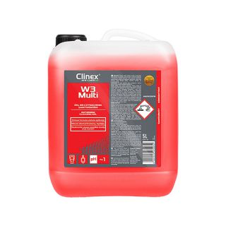 CLINEX W3 Multi, płyn do toalet, żel do WC i czyszczenia łazienek 5L
