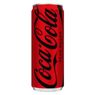 Coca Cola Zero 0,33L, napój gazowany bez cukru, w puszce 1 sztuka