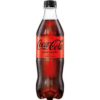 Coca Cola Zero 0,5L, napój gazowany bez cukru, w butelce PET 1 sztuka
