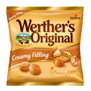Cukierki śmietankowe z nadzieniem Storck Werther's Original Creamy Filling, twarde karmelki 80 g