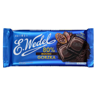 Czekolada gorzka klasyczna E. Wedel 80%, tabliczka 80 g