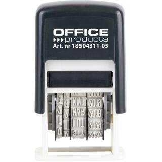 Datownik Office Products pieczątka z datą, miesiąc zapisany słownie DD-MMM-RRRR
 wersja polska