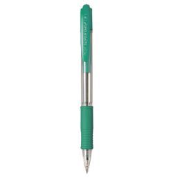 Długopis automatyczny z miękkim gripem Pilot Super Grip F, cienka końcówka 0,2 mm, tusz olejowy zielony