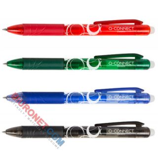 Długopis wymazywalny automatyczny Q-Connect Erasable, końcówka 1,0 mm niebieski