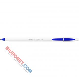 Długopis ze skuwką BIC Crystal UP, końcówka 1 mm, jednorazowy niebieski