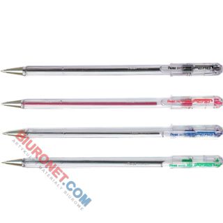 Długopis ze skuwką Pentel SuperB BK77, końcówka 0,7 mm, tusz olejowy niebieski
