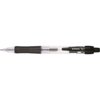 Długopis żelowy DONAU 0.5 mm, automatyczny czarny