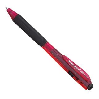 Długopis żelowy z gumowym uchwytem Pentel WOW! Gel K437CR, automatyczny, końcówka 0,7 mm czerwony