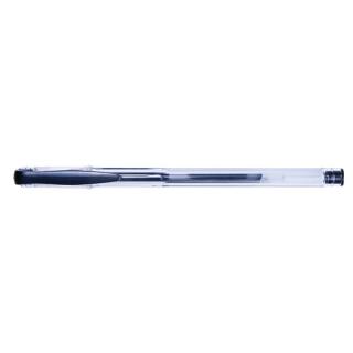Długopis żelowy ze skuwką Office Products Classic, kartonik 50 sztuk, końcówka 0,7 mm czarny