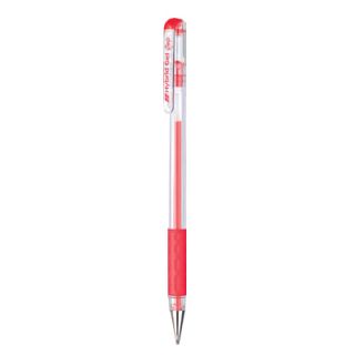 Długopis żelowy ze skuwką Pentel K116 Hybrid Gel Grip, końcówka 0,6 mm czerwony