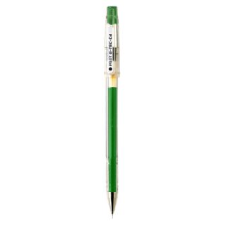 Długopis żelowy ze skuwką Pilot G-TEC-C4, cienka końcówka 0,2 mm, tusz polimerowy zielony