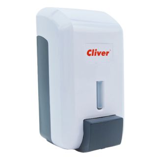Dozownik do mydła, płynu i żelu dezynfekującego Lamix Cliver 0970 700 ml, ręczny biały