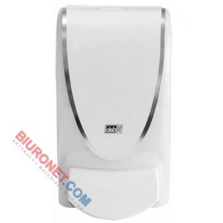 Dozownik mydła w pianie DEB Proline Chromo Border 1L, na wkłady, ręczny biały