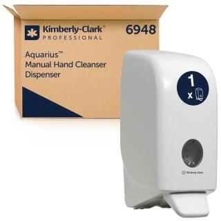 Dozownik mydła w płynie lub pianie Kimberly-Clark Aquarius 1000 ml 6948, na wkłady biały