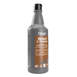 Emulsja samonabłyszczająca i pielęgnująca podłogi CLINEX Wood&Shine, chroni przed ubrudzeniem 1L