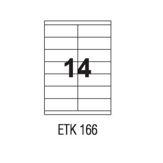 Etykiety uniwersalne papierowe białe APLI 100 arkuszy A4, samoprzylepne 105 x 42,4 mm