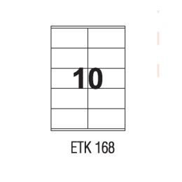 Etykiety uniwersalne papierowe białe APLI 100 arkuszy A4, samoprzylepne 105 x 57 mm