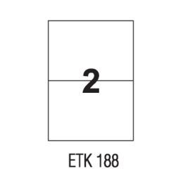 Etykiety uniwersalne papierowe białe APLI 100 arkuszy A4, samoprzylepne 210 x 148 mm