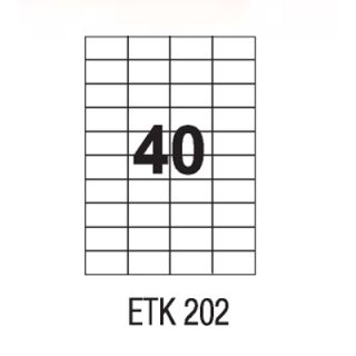 Etykiety uniwersalne papierowe białe APLI 100 arkuszy A4, samoprzylepne 52,5 x 29,7 mm