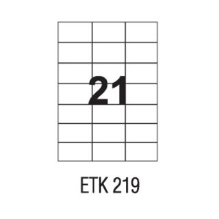Etykiety uniwersalne papierowe białe APLI 100 arkuszy A4, samoprzylepne 70 x 42,4 mm