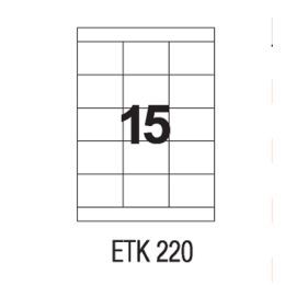 Etykiety uniwersalne papierowe białe APLI 100 arkuszy A4, samoprzylepne 70 x 50,8 mm