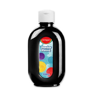 Farba plakatowa klasyczne kolory KEYROAD Poster Paint 300 ml czarny