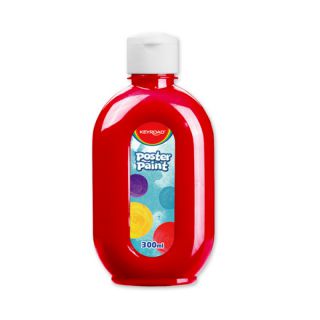 Farba plakatowa klasyczne kolory KEYROAD Poster Paint 300 ml czerwony