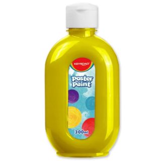 Farba plakatowa metaliczna KEYROAD Poster Paint Metallic 300 ml żółty