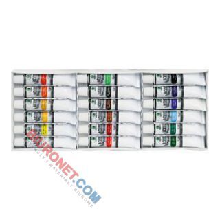 Farby akrylowe w aluminiowych tubkach 12 ml Maries 18 kolorów